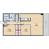 ブランメゾン船場  ｜ 大阪府大阪市中央区博労町１丁目（賃貸マンション2LDK・10階・58.80㎡） その2