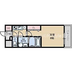 ファーストフィオーレグランフォート 1Kの間取図画像