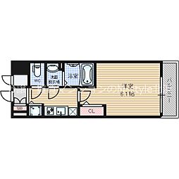 プレサンス梅田北ザ・ライブ 1Kの間取図画像
