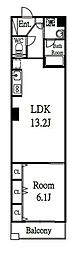ブラービ南船場 1LDKの間取図画像