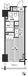 レジディア渋谷 1Kの間取図画像