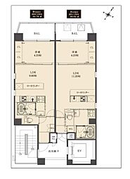 ラクラス江戸堀 6階/-