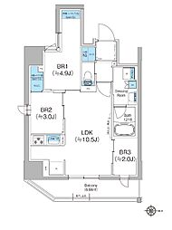 クレヴィアリグゼ蒲田西 3LDKの間取図画像