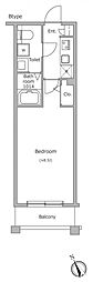 ラクラス四谷三丁目 1Kの間取図画像