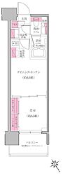 レジディア門前仲町プレイス 1DKの間取図画像