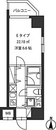 レジディア新御茶ノ水 1Kの間取図画像