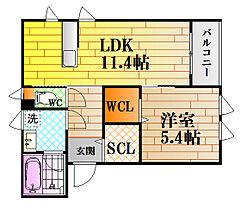 ベルドミールII  ｜ 広島県広島市安佐北区口田4丁目（賃貸アパート1LDK・2階・41.06㎡） その2