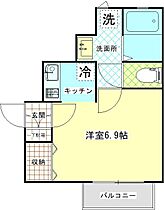 ロゼ　オルテンシア 201 ｜ 神奈川県横須賀市米が浜通2丁目10（賃貸アパート1R・2階・23.70㎡） その2