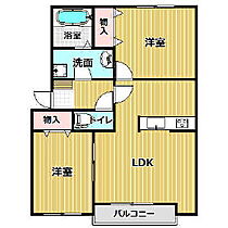 グランフィオーレC棟 203 ｜ 大分県中津市下宮永（賃貸アパート2LDK・2階・54.86㎡） その2