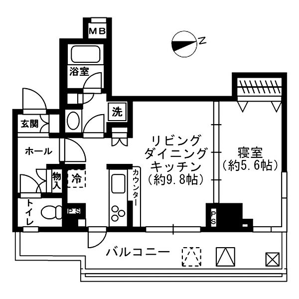 レジディア四谷三丁目 910｜東京都新宿区荒木町(賃貸マンション1LDK・9階・38.66㎡)の写真 その2