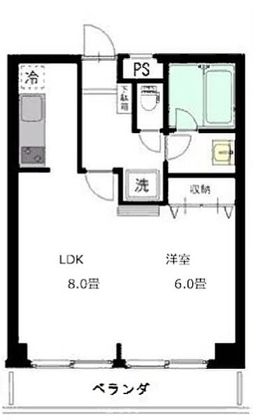 ハイホーム本陣 516｜東京都新宿区富久町(賃貸マンション1LDK・5階・41.00㎡)の写真 その2