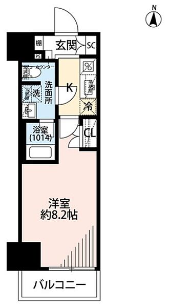 プレール・ドゥーク両国IV 502｜東京都墨田区緑１丁目(賃貸マンション1K・5階・25.35㎡)の写真 その2