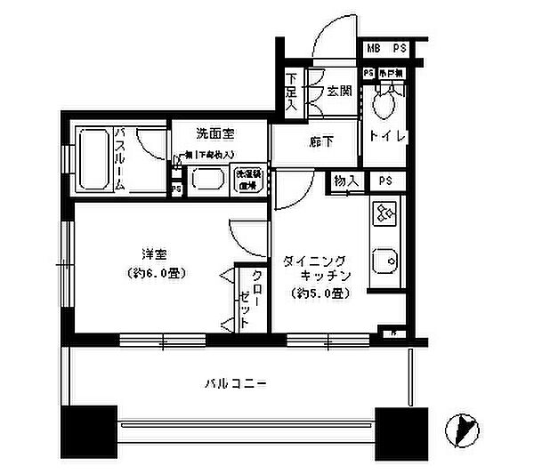 パークキューブ市ヶ谷 1403｜東京都新宿区市谷本村町(賃貸マンション1DK・14階・31.28㎡)の写真 その2