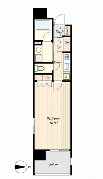 プレミアムキューブ秋葉原 1301｜東京都千代田区神田佐久間町４丁目(賃貸マンション1K・13階・32.65㎡)の写真 その2