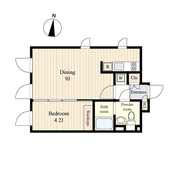 ラピス若松河田（LaPiS若松河田） 303｜東京都新宿区若松町(賃貸マンション1LDK・3階・33.77㎡)の写真 その2