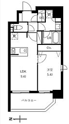 グランジット蔵前 9階1LDKの間取り