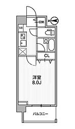 アーデン両国 1Kの間取図画像