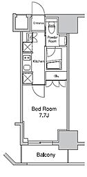 プラウドフラット浅草駒形 1Kの間取図画像