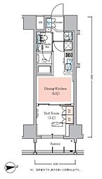 Urbanex秋葉原EAST3 1DKの間取図画像