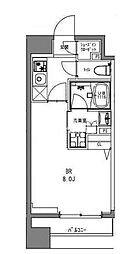 ラドゥセール秋葉原 1Kの間取図画像