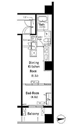 ParkAxis元浅草STAGE 1DKの間取図画像
