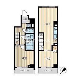 オーキッドレジデンス蔵前2 2LDKの間取図画像