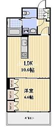 グランカーサ浅草 1LDKの間取図画像