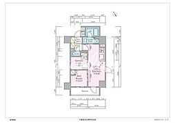 リビオメゾン浅草橋 1SLDKの間取図画像