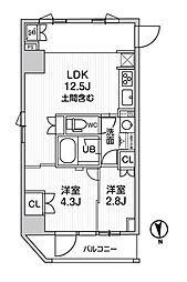 nido新御徒町 2LDKの間取図画像