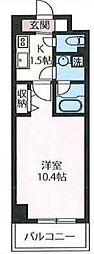 エスティメゾン秋葉原 1Kの間取図画像