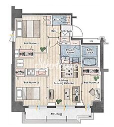 Urbanex新御徒町 3LDKの間取図画像