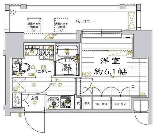 レガリス品川サウス 806｜東京都品川区北品川２丁目(賃貸マンション1K・8階・20.62㎡)の写真 その2