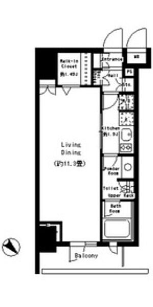 パークルージュ赤坂檜町 304｜東京都港区赤坂７丁目(賃貸マンション1K・3階・35.34㎡)の写真 その2