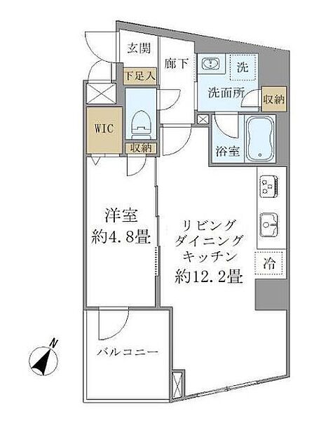 パインステージ白金高輪 304｜東京都港区高輪１丁目(賃貸マンション1LDK・3階・41.74㎡)の写真 その2