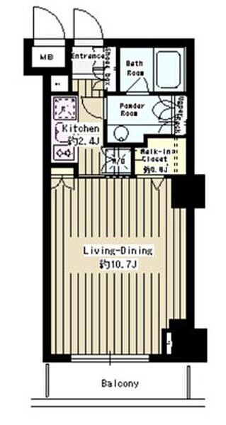 パークルージュ赤坂檜町 609｜東京都港区赤坂７丁目(賃貸マンション1K・6階・30.36㎡)の写真 その2