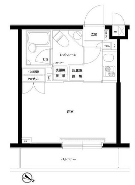 ルーブル品川西小山 204｜東京都品川区荏原６丁目(賃貸マンション1K・2階・20.54㎡)の写真 その2