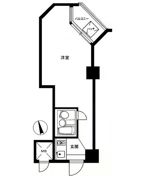 インペリアル赤坂フォーラム 518｜東京都港区赤坂７丁目(賃貸マンション1R・5階・20.27㎡)の写真 その2