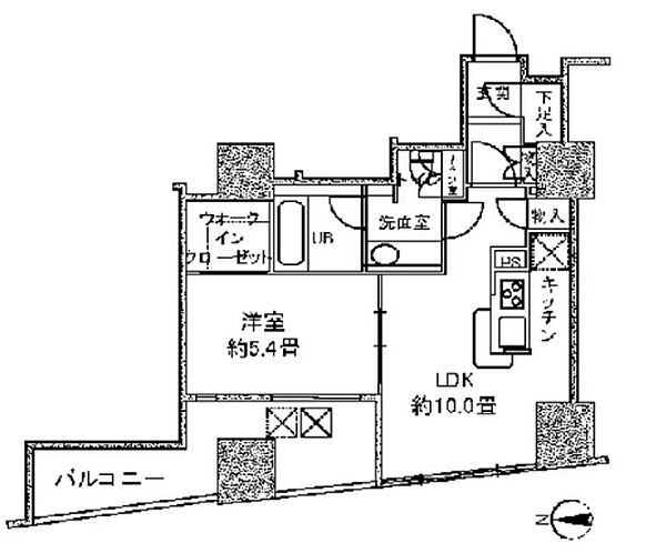 カスタリアタワー品川シーサイド 901｜東京都品川区東品川４丁目(賃貸マンション1LDK・9階・40.42㎡)の写真 その2