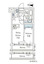 ラティエラ品川西大井 207 ｜ 東京都品川区西大井２丁目16-14（賃貸マンション1DK・2階・27.80㎡） その2