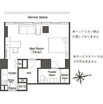 ウエリスアーバン品川タワー 1907 ｜ 東京都港区港南４丁目1-6（賃貸マンション1R・19階・40.07㎡） その2