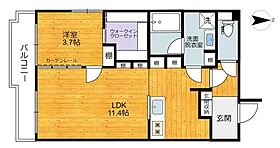 プランドール西品川 401 ｜ 東京都品川区西品川３丁目17-10（賃貸マンション1LDK・4階・45.95㎡） その2