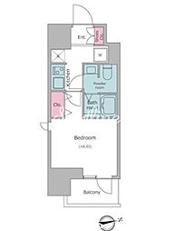 レジディア大森2 1Kの間取図画像