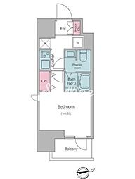 レジディア大森2 1Kの間取図画像