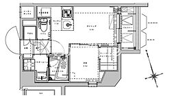 ASYLCOURT大森西 1DKの間取図画像