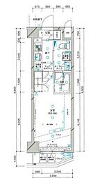 ステージファースト大森アジールコート 1Kの間取図画像