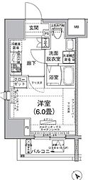 アイル大森壱番館 1Kの間取図画像