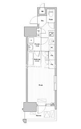 ARKMARK大森町ASYLCOURT 1Kの間取図画像