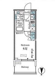 ParkCube大井町レジデンス 1Kの間取図画像