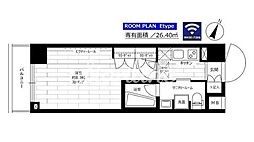グランドコンシェルジュ大森本町2アジールコート 1Kの間取図画像
