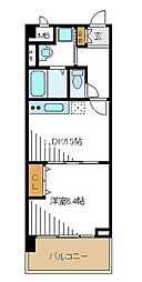 アバンセ 1DKの間取図画像